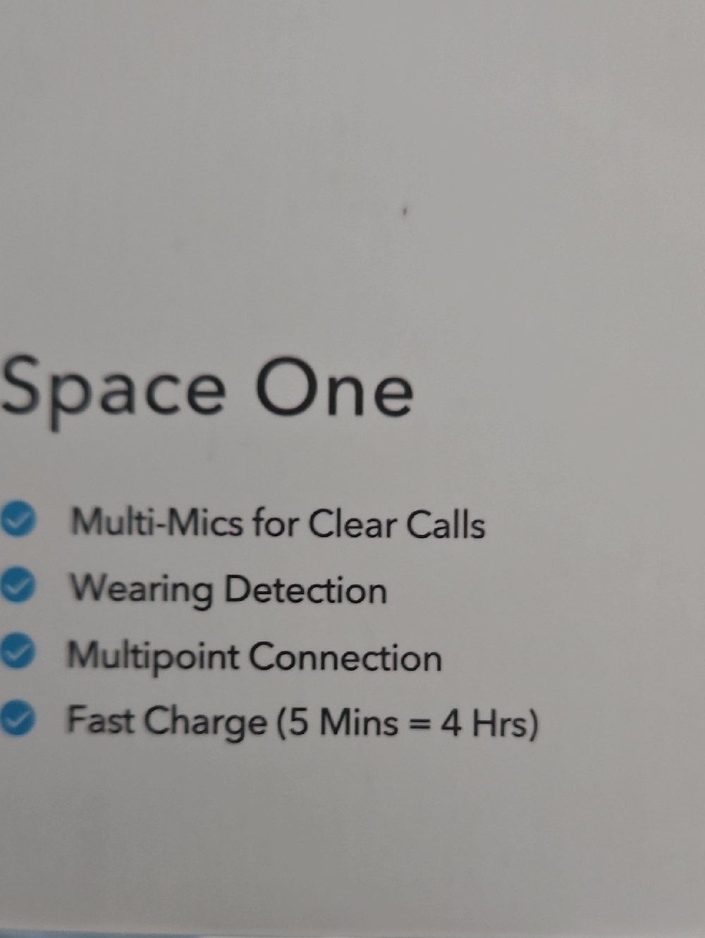 Soundcore By Anker - Noise Cancelling Headphones - Space One - Blue - NIB - Picture 3 of 8
